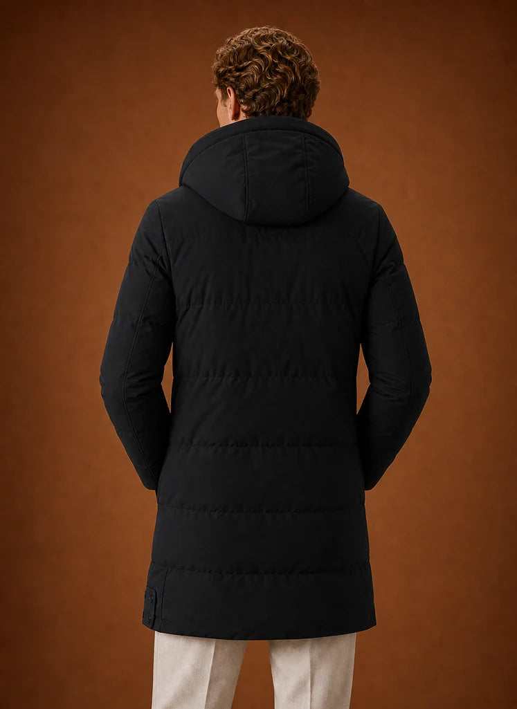 Men's Hooded Puffer Parka Jacket for Winter Warmth and Everyday Wear 6