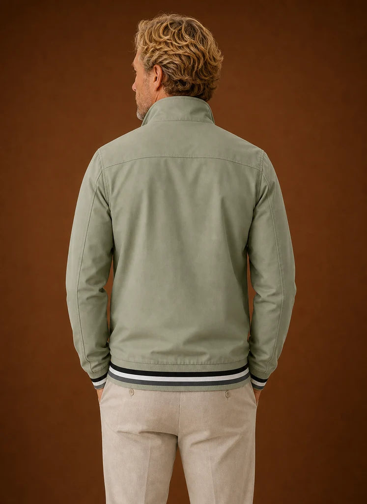 Men's Lightweight Bomber Jacket with Zip-Front Closure for Casual Layering 7