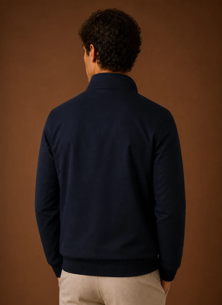 Men's Lightweight Fleece Bomber Jacket with Zip Pockets 6
