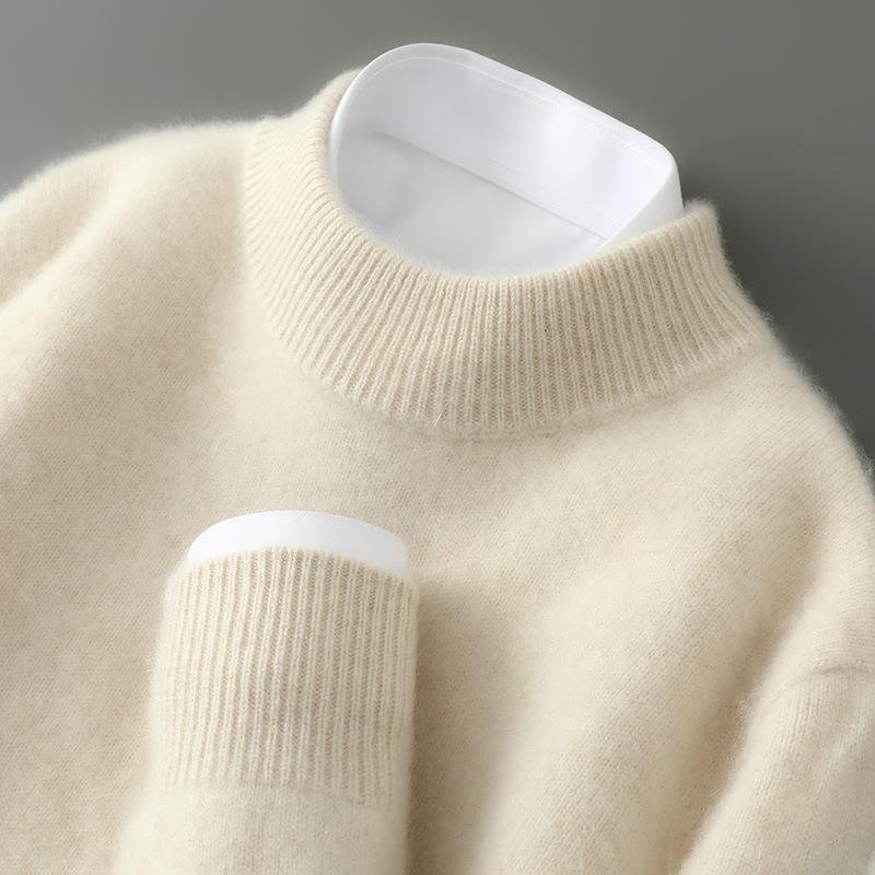 Men's Lightweight Knit Mock Neck Sweater - Tailored Fit for Versatile Layering 0