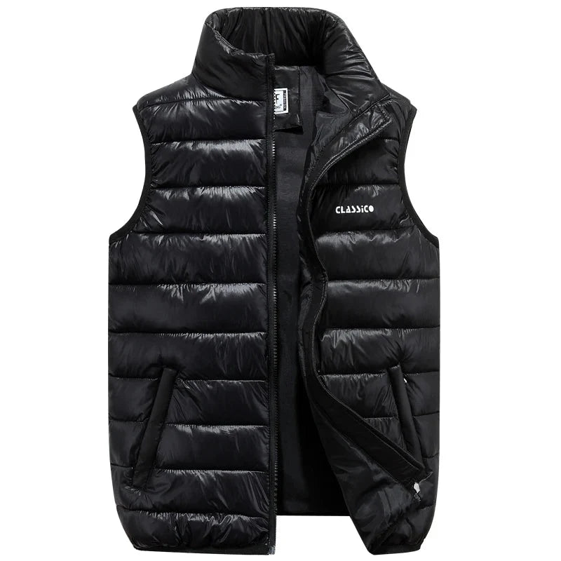 Men's Lightweight Quilted Sleeveless Vest with Front Zipper 2