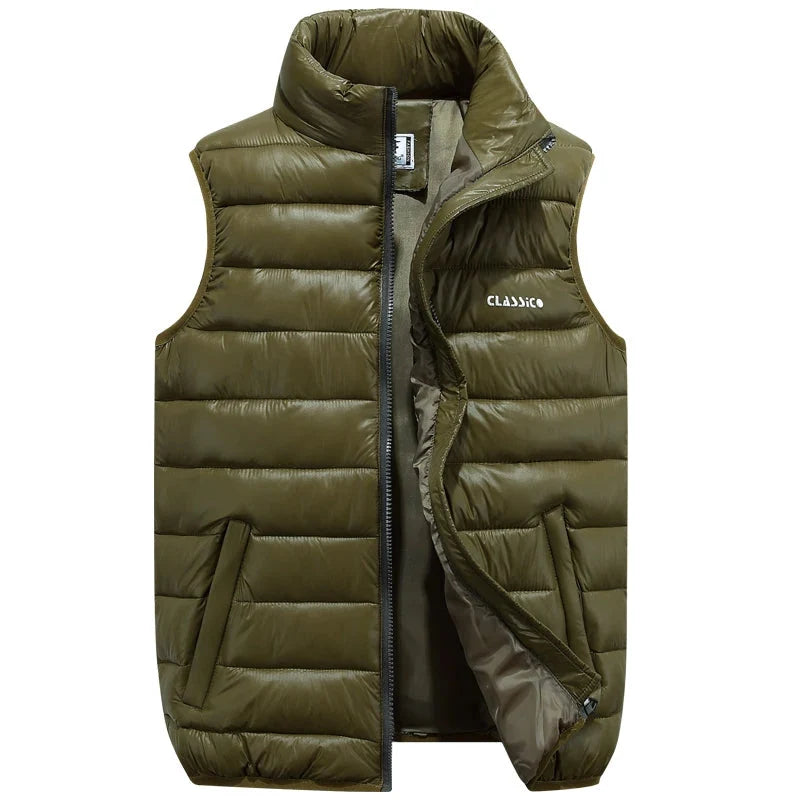 Men's Lightweight Quilted Sleeveless Vest with Front Zipper 3