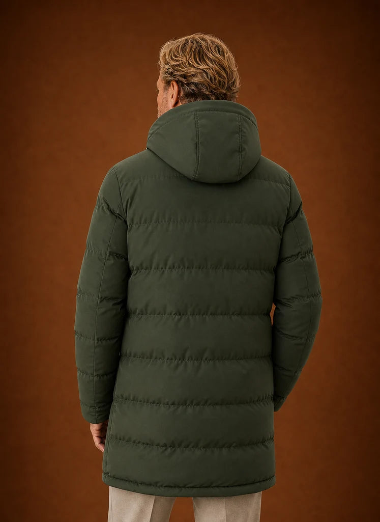 Men's Long Hooded Insulated Puffer Jacket for Cold Weather 6