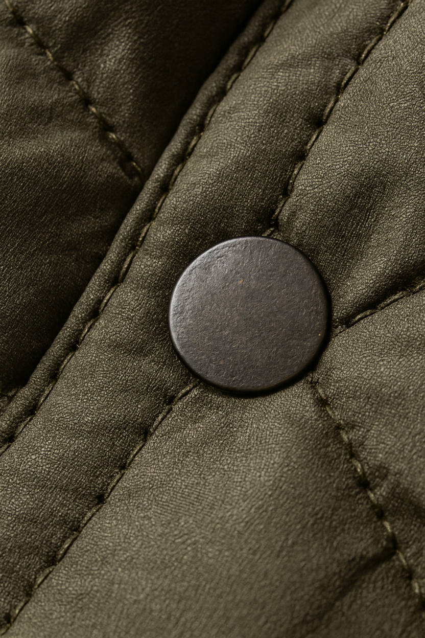 Men's quilted bomber jacket featuring ribbed trim and a zip pocket, perfect for stylish warmth and functionality. 7