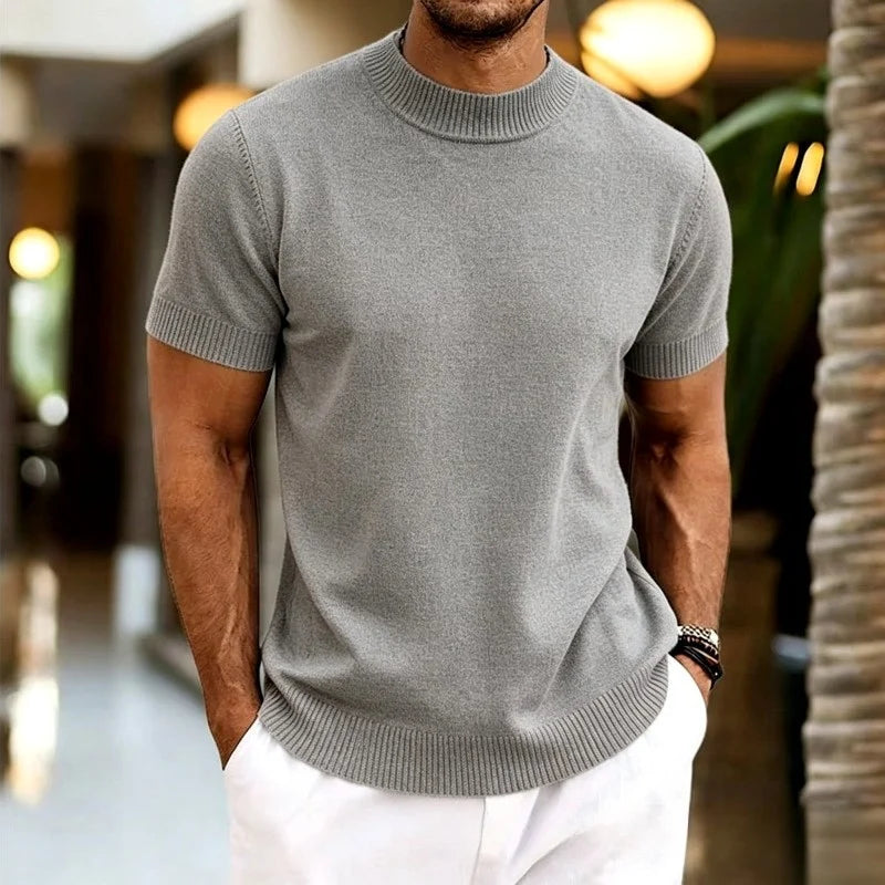 Men's Slim Fit Half-Turtleneck Knit Sweater for Everyday Wear 2