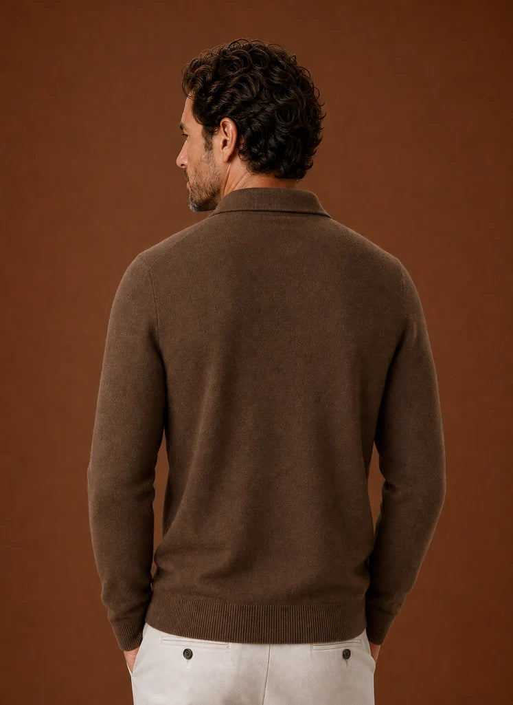 Men's Structured Knit Jacket with Full Zip and Utility Chest Pockets 5