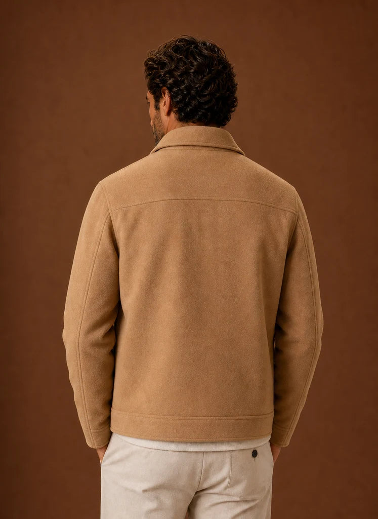 Men's Tailored Fit Button-Front Shirt Jacket for Layering 3