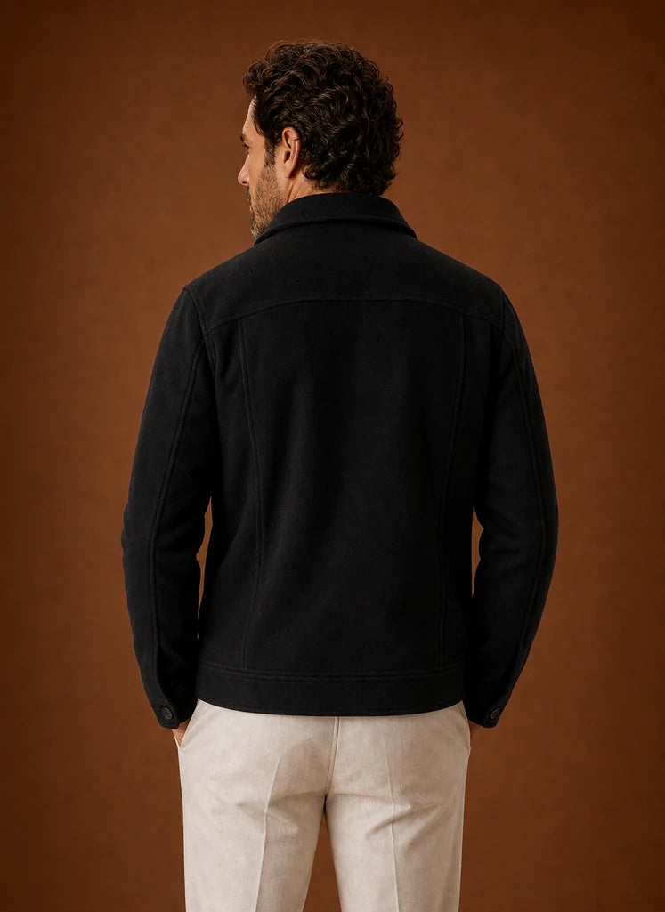 Men's Tailored Fit Button-Front Shirt Jacket for Layering 6