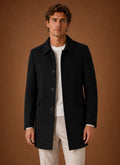 Men's Tailored Long Overcoat - Structured Fit for Winter Wear 0
