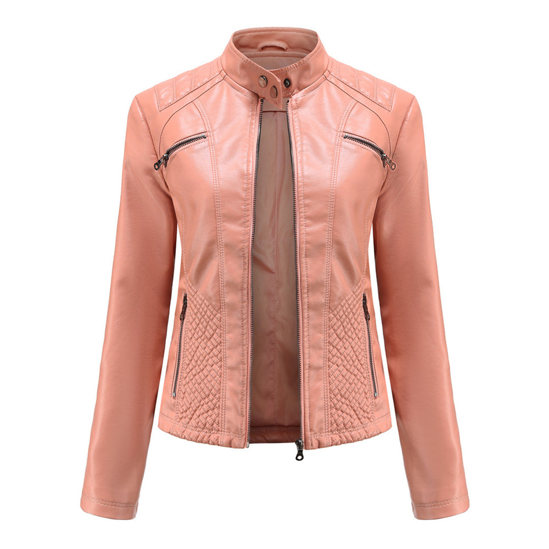 Classic Faux Leather Biker Jacket