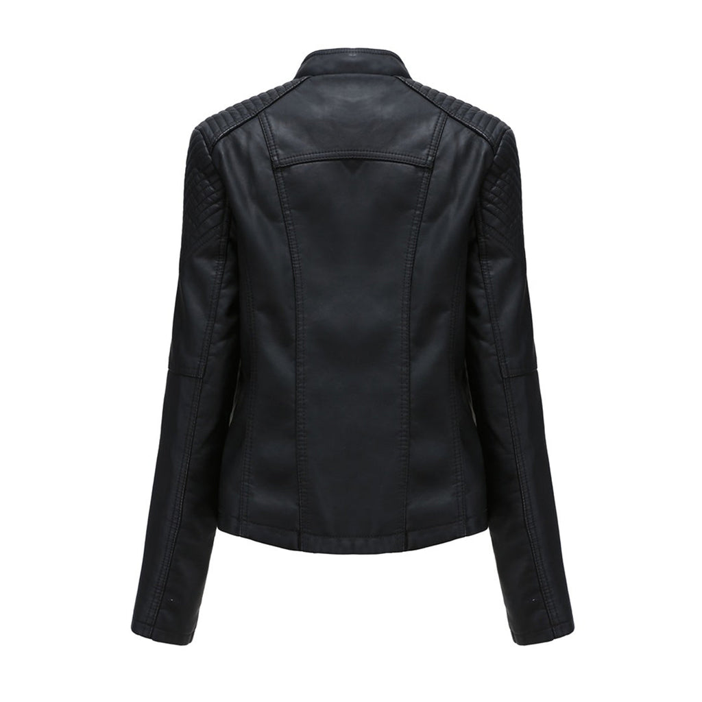 Zip-Front Jacket with Shoulder Detail