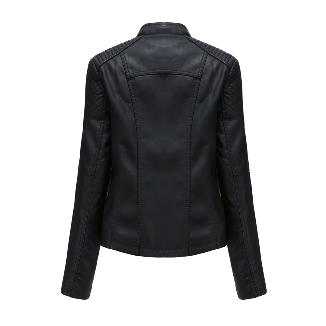 Zip-Front Jacket with Shoulder Detail