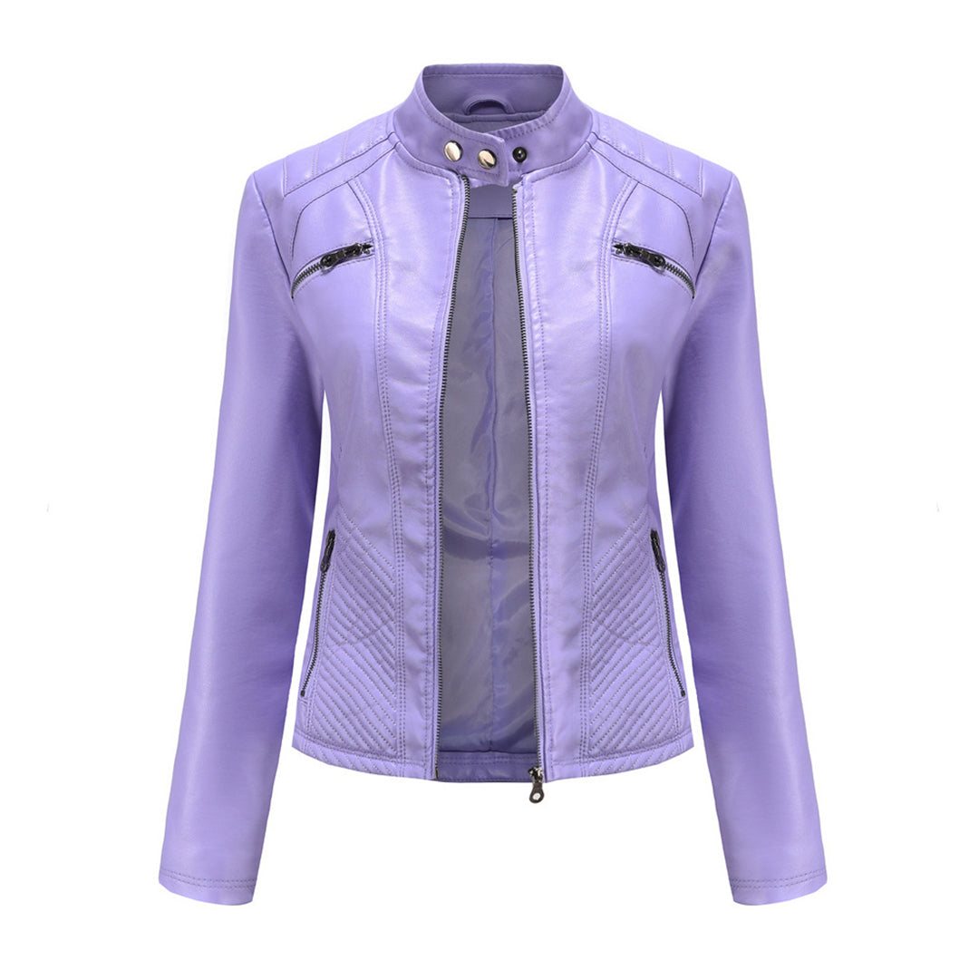 Classic Faux Leather Biker Jacket