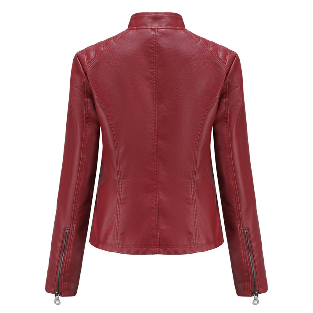 Classic Faux Leather Biker Jacket