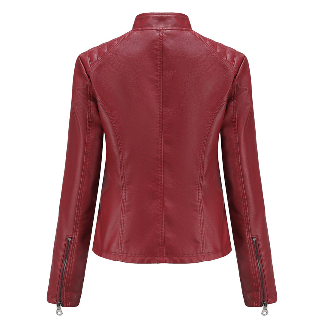 Classic Faux Leather Biker Jacket