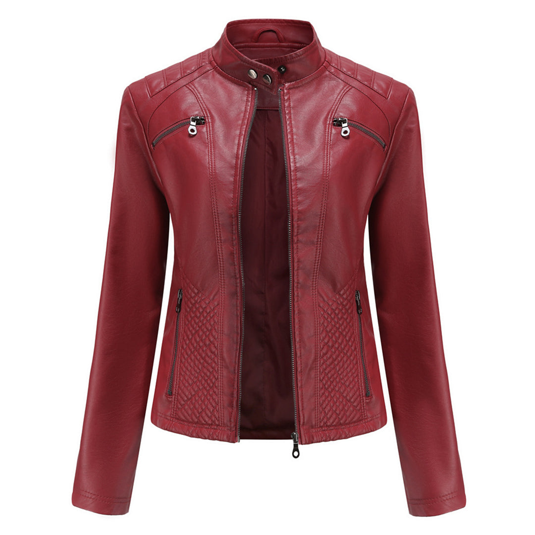 Classic Faux Leather Biker Jacket