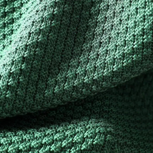 Relaxed Fit Textured Knit Sweater with Ribbed Collar 8