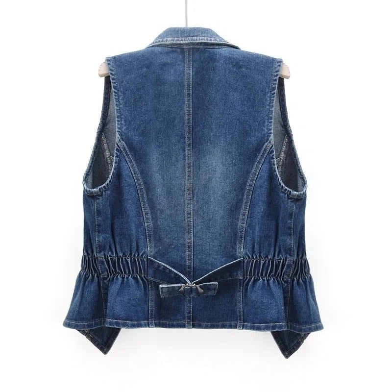 Open Front Sleeveless Vest