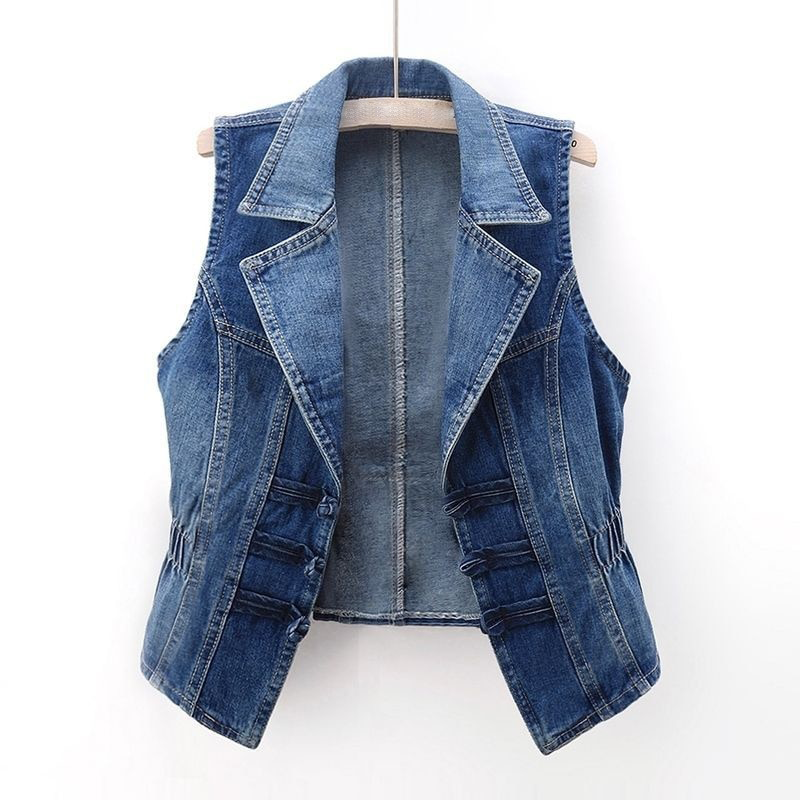 Open Front Sleeveless Vest