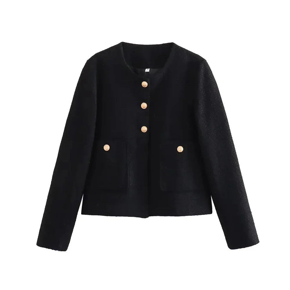 Slim Fit Cardigan with Lapel Collar for Women 0