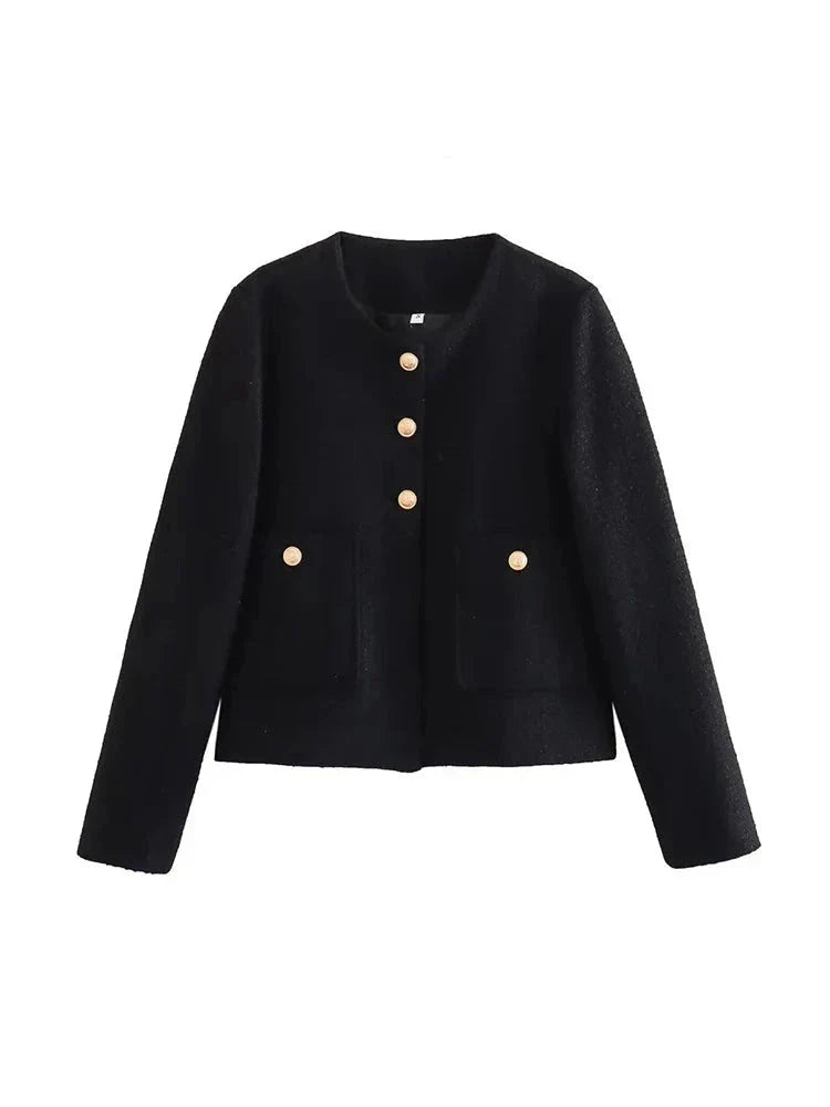 Slim Fit Cardigan with Lapel Collar for Women 1