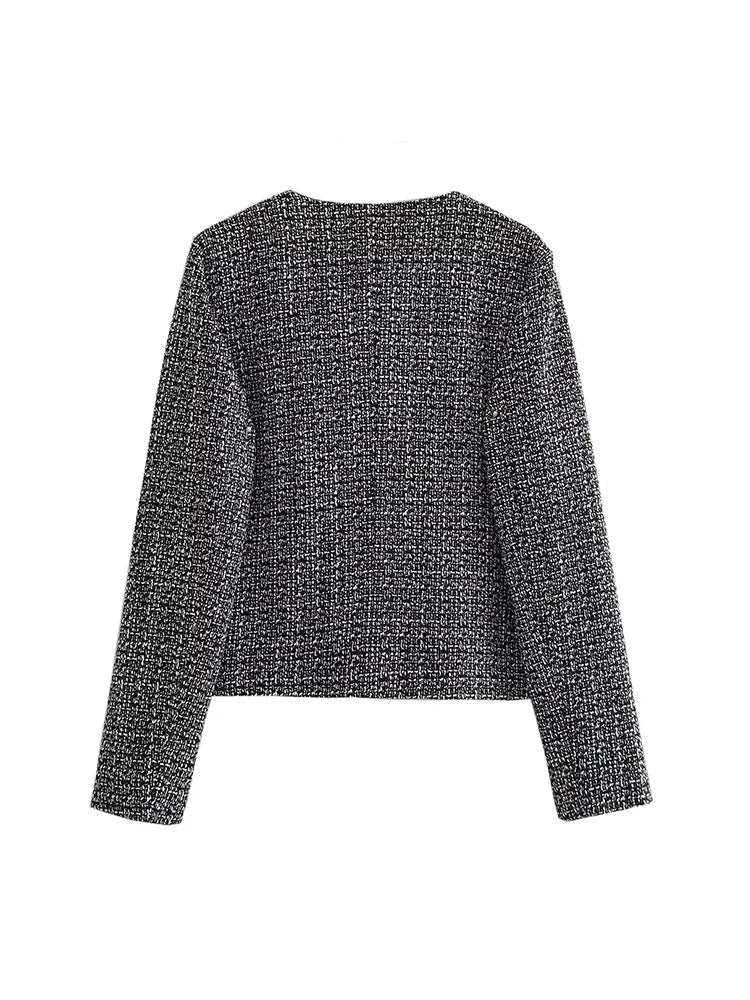 Slim Fit Cardigan with Lapel Collar for Women 6
