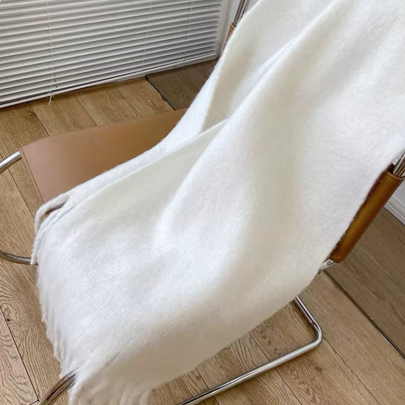 Thick Cashmere Scarf for Women with Tassels - Versatile Wrap Shawl 6