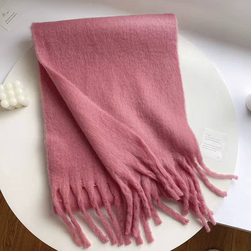 Thick Warm Winter Scarf with Tassels for Women - Soft and Cozy Accessory 6