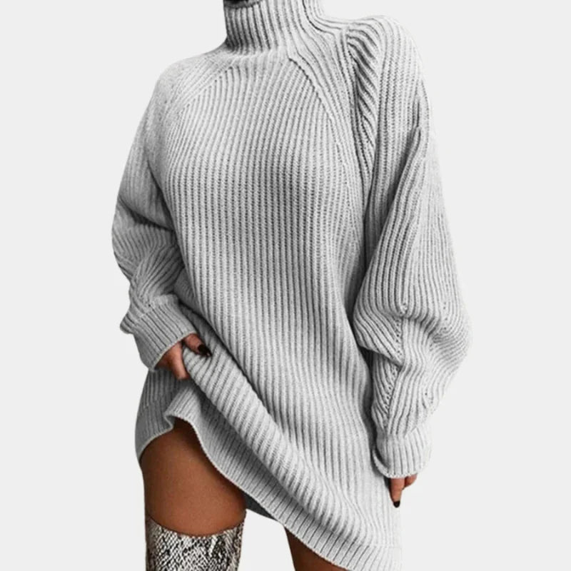Women's Black Cashmere Turtleneck Sweater - Lightweight & Soft 1