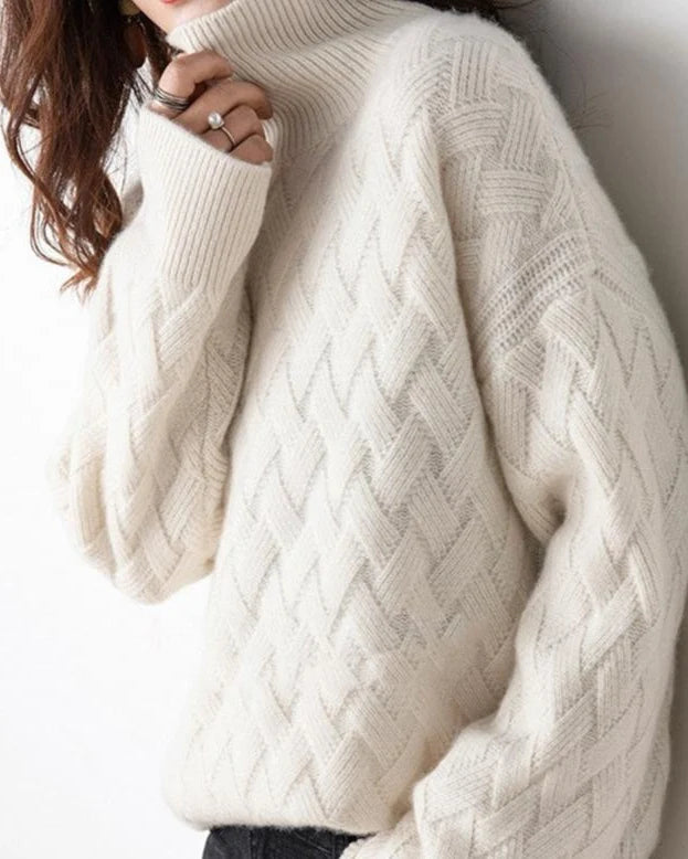 Women's Cashmere Turtleneck Sweater - Lightweight & Warm 1