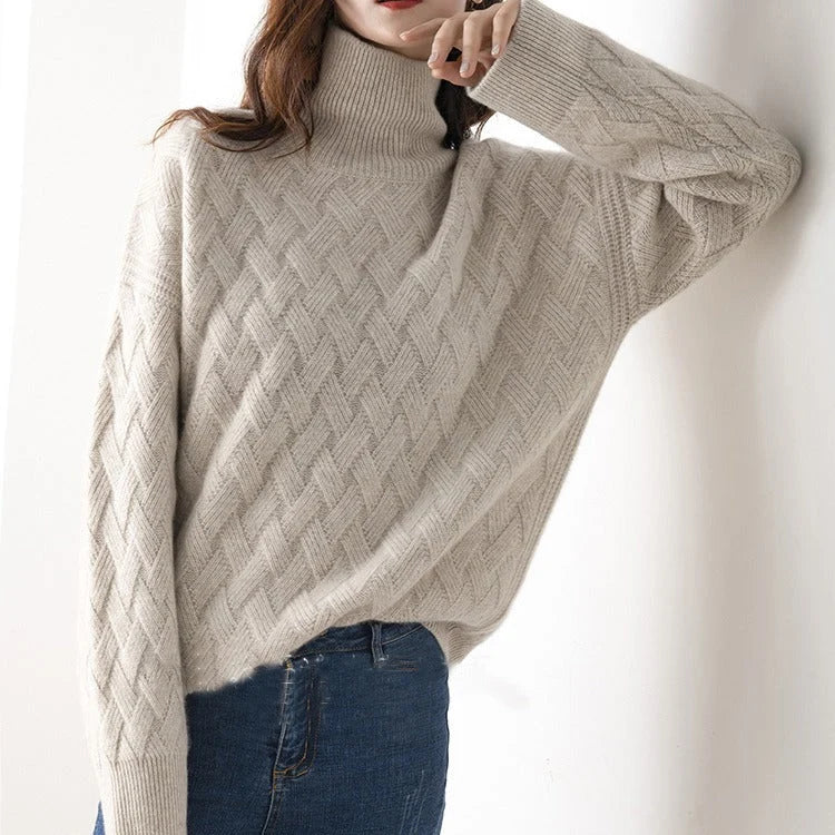 Women's Cashmere Turtleneck Sweater - Lightweight & Warm 2