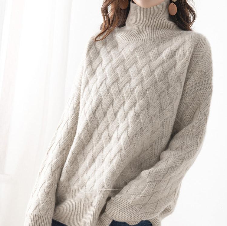 Women's Cashmere Turtleneck Sweater - Lightweight & Warm 3