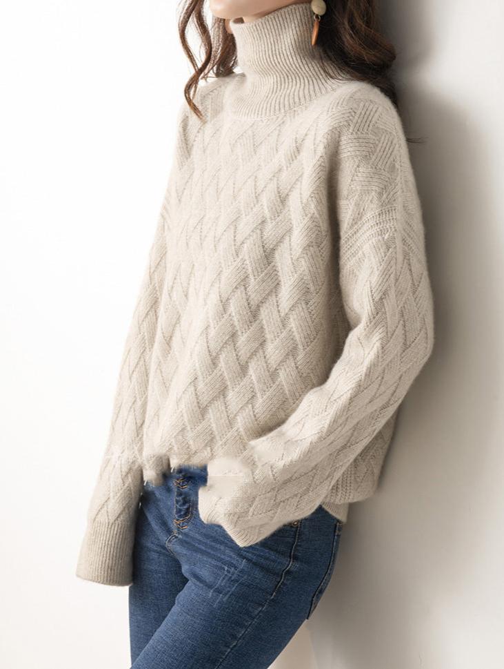 Women's Cashmere Turtleneck Sweater - Lightweight & Warm 4