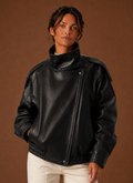 Women's Casual Funnel Neck Jacket in soft fabric, perfect for everyday wear, featuring a stylish design and comfortable fit. 0
