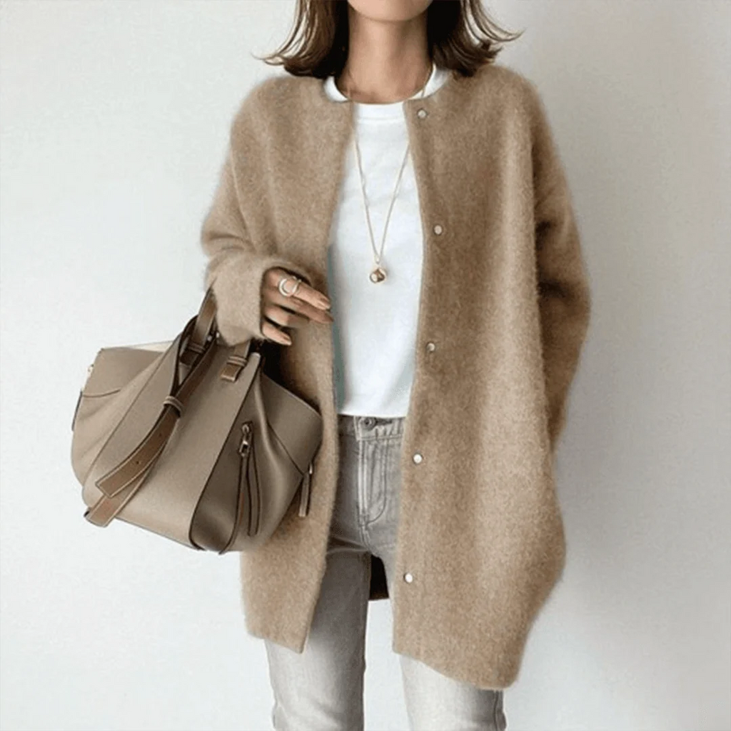 Women's Cotton Cardigan - Soft, Timeless Fit for Versatile Styling 0