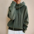 Women's Merino Wool Knitted Turtleneck Sweater 0
