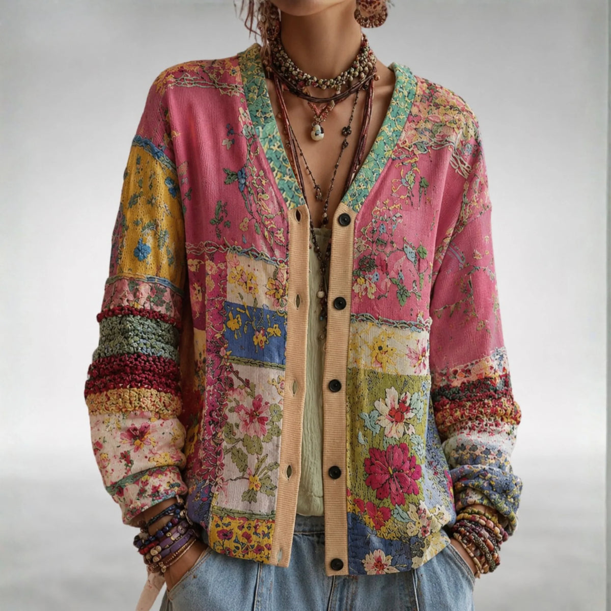 Women's Relaxed Fit Lightweight Boho Cardigan 0