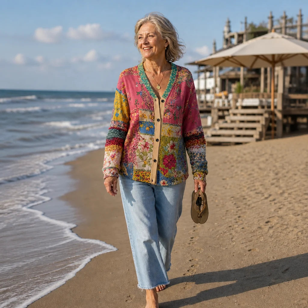Women's Relaxed Fit Lightweight Boho Cardigan 1