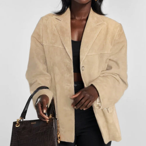 Button-Down Tailored Blazer