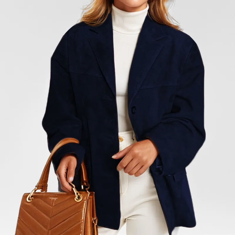 Button-Down Tailored Blazer