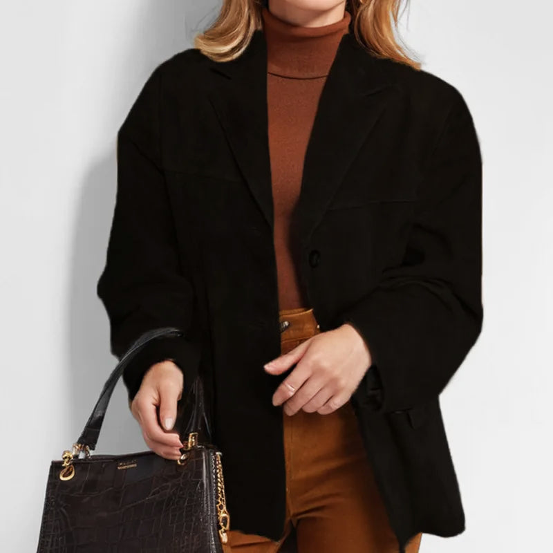 Button-Down Tailored Blazer