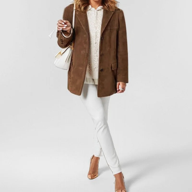 Button-Down Tailored Blazer