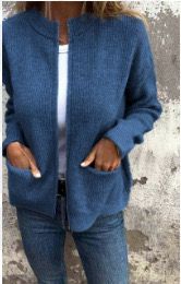 Wool Blend Zip Cardigan Sweater for Men - Straight Fit Everyday Wear 3