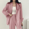 Tailored Suit Set with Long Blazer