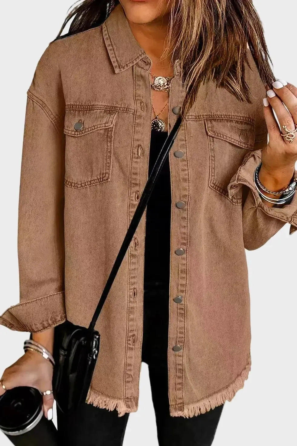 Camel Denim Overshirt