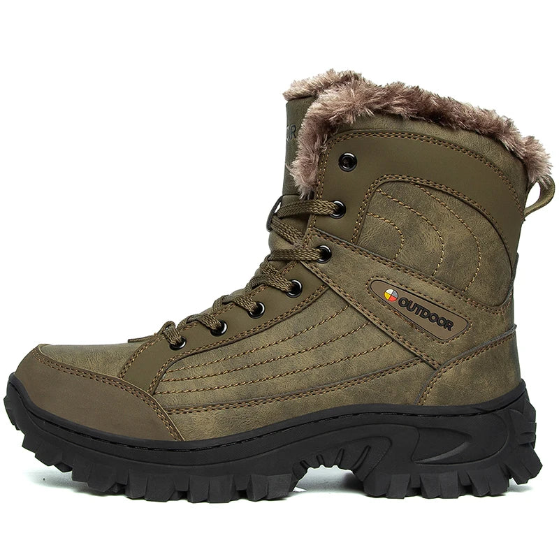 Fur-Lined Snow Boots with Padded Collar