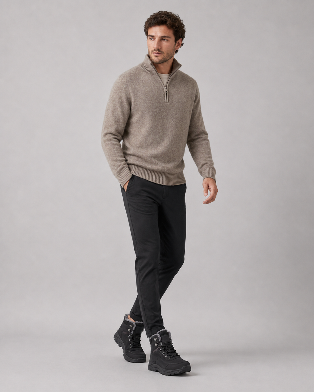 Plush-Lined Ankle Winter Boots