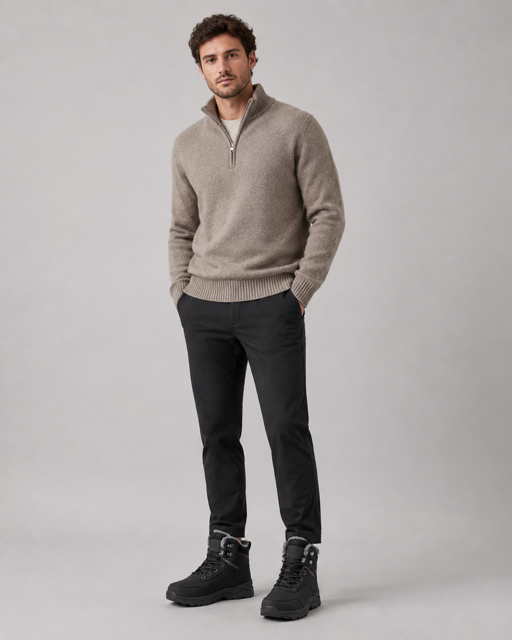 Plush-Lined Ankle Winter Boots