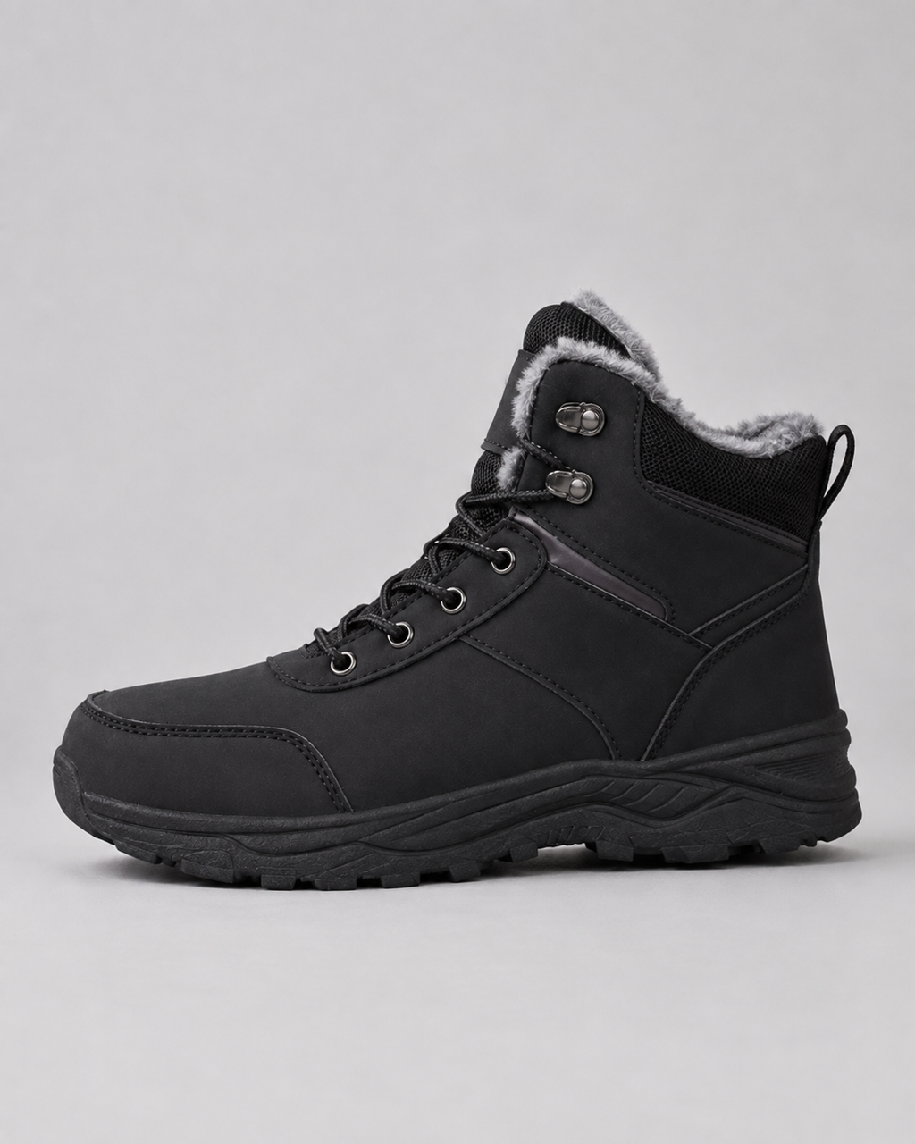 Plush-Lined Ankle Winter Boots