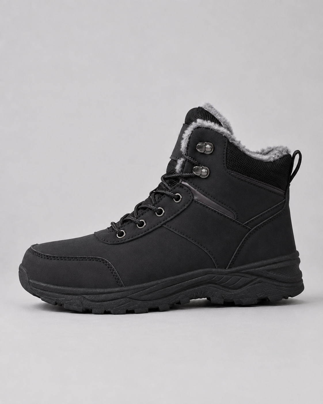 Plush-Lined Ankle Winter Boots